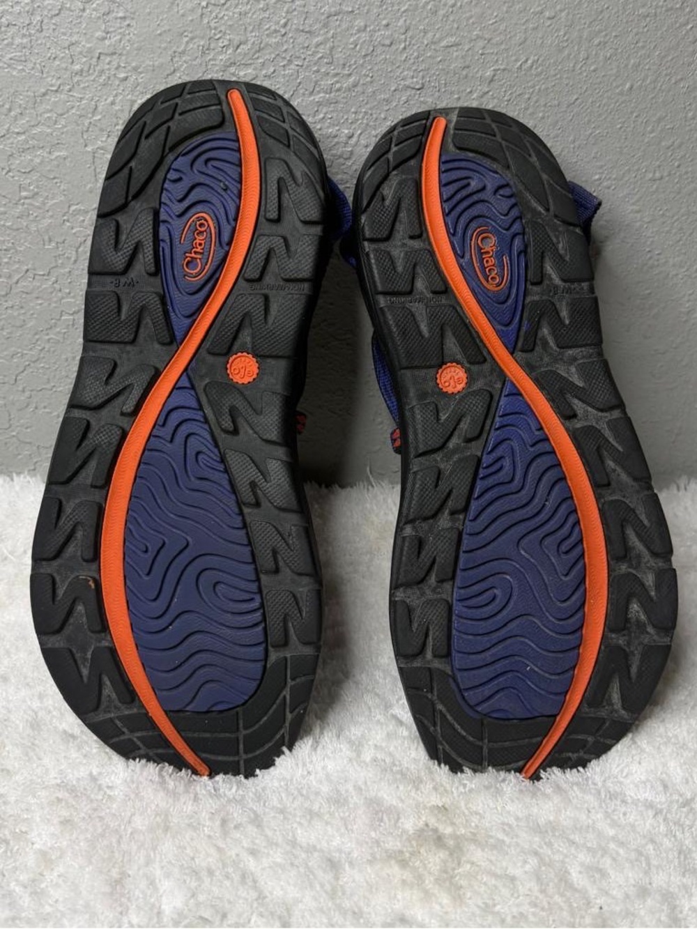 Chaco Z/Volv X2 Women’s Sandals Volcanic Blue Orange Toe Loop Size W8 - Picture 6 of 7